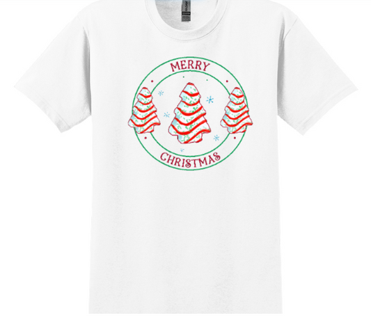 Merry Christmas Circle T-Shirt