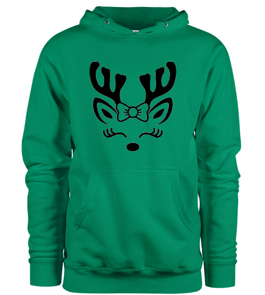 Reindeer Face Hoodie