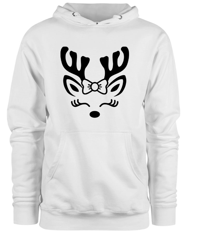 Reindeer Face Hoodie