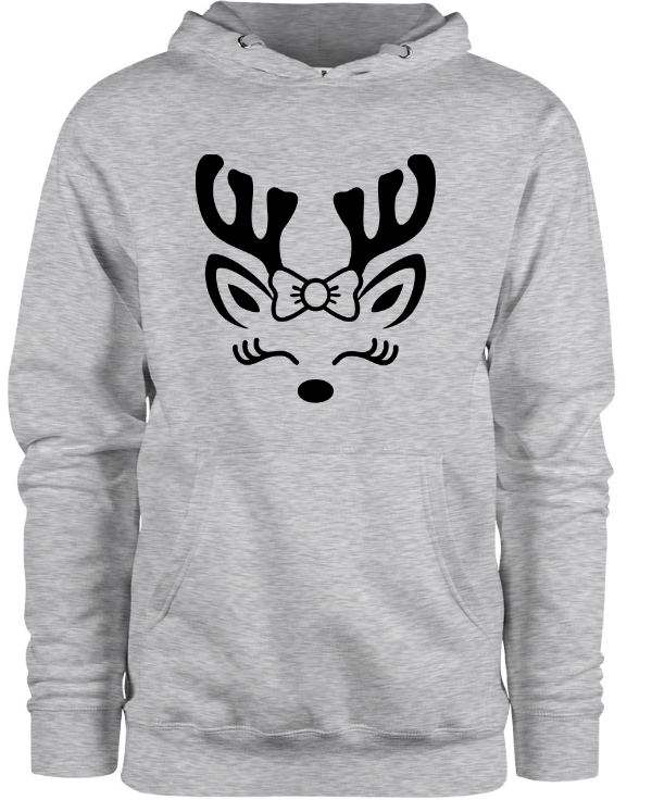 Reindeer Face Hoodie