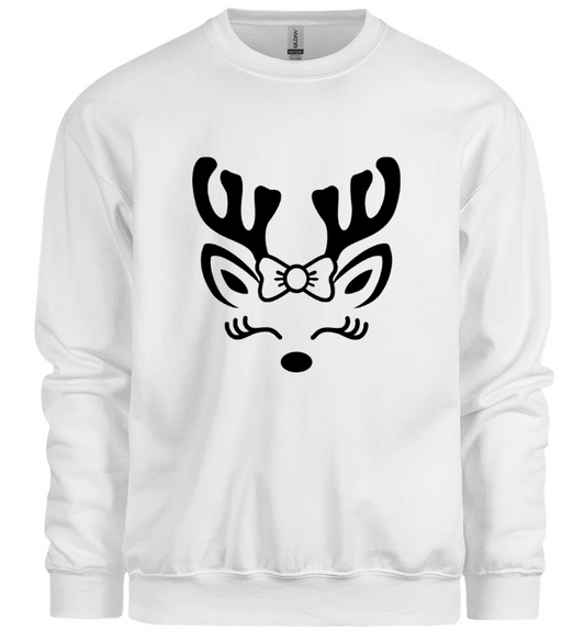 Reindeer Face Sweatshirt