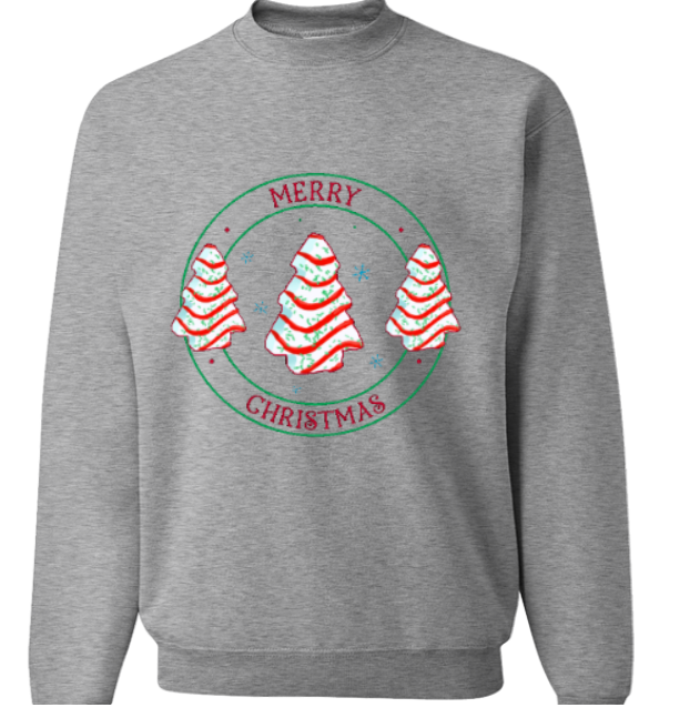 Merry Christmas Circle Sweatshirt