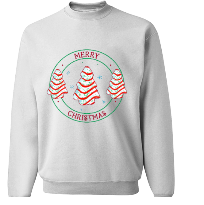 Merry Christmas Circle Sweatshirt