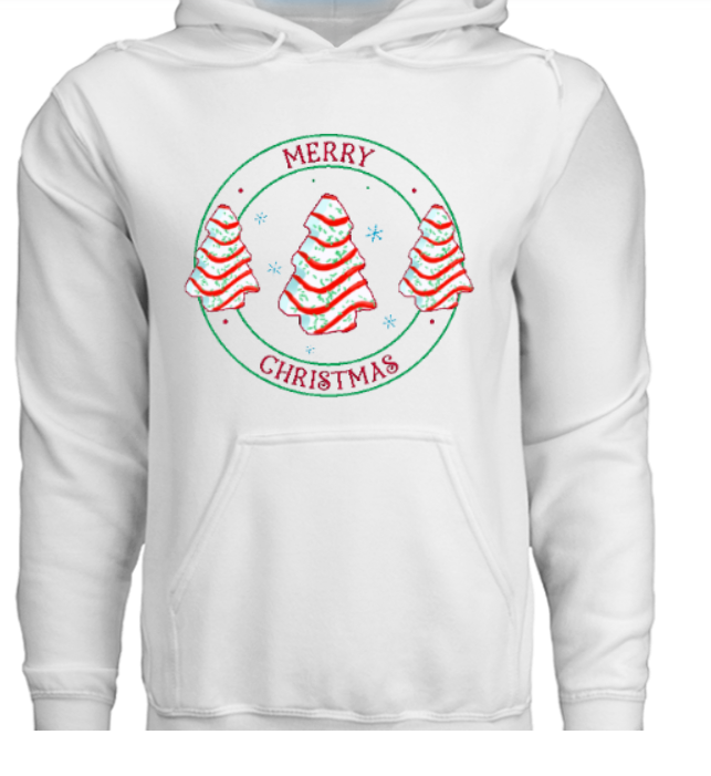 Merry Christmas Circle Hoodie