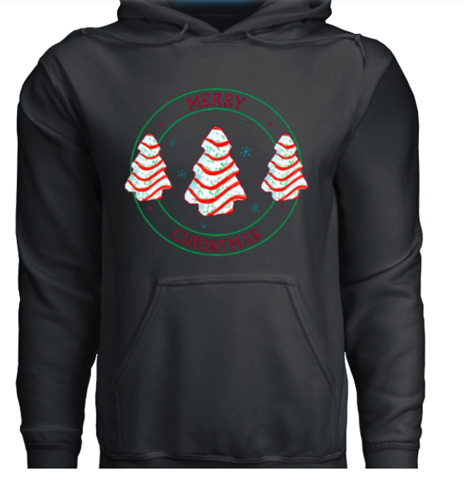 Merry Christmas Circle Hoodie